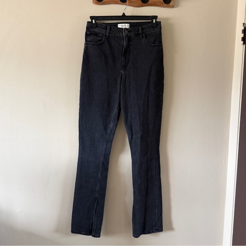Abercrombie & Fitch The Skinny Jeans High Rise Curve Love Black Wash size 29